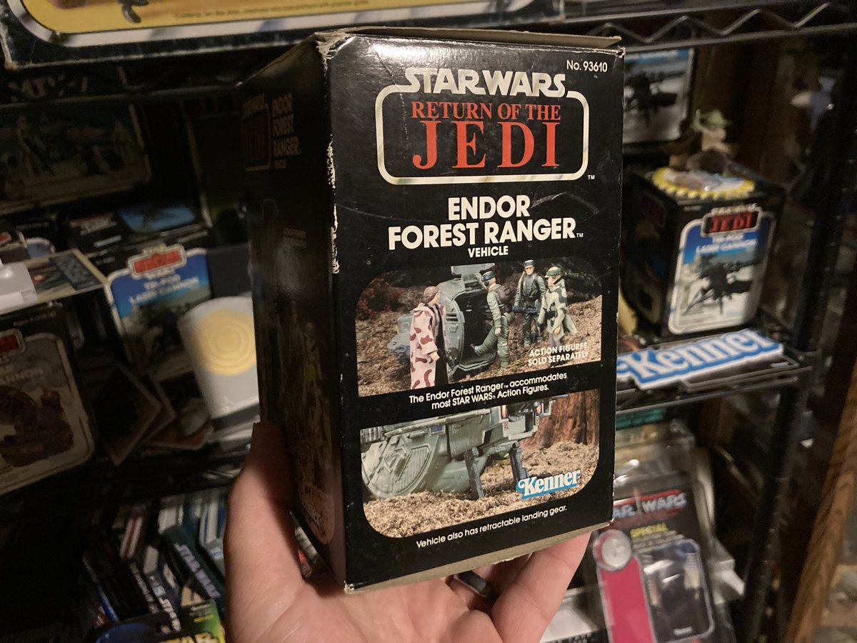 yak_face's tweet photo. A new addition to my Kenner Star Wars Mini Rig collection: The Endor Forest Ranger. I never had one as a kid and havenโt had one until now. #starwars #kenner #returnofthejedi #minirigs #rotj https://t.co/5O7LhGK9zJ