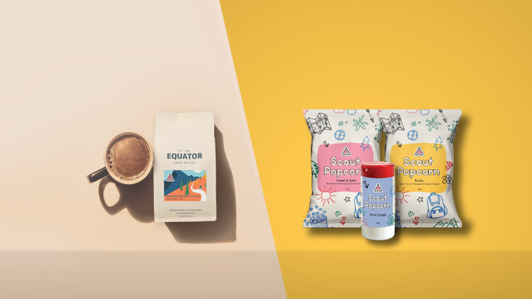 scoutscanada's tweet photo. A winning combo for great fundraising☕ 🍿
A clean, smooth blend. Your next cup could support local Scouts! Buy #ScoutCoffee year-round: https://t.co/hPnP1XFQc6
#ScoutPopcorn (available until Nov. 30) is delicious, nut-free, gluten-free &amp; made in Canada🍁 https://t.co/wYJroha1h9 https://t.co/nF3C443DeS