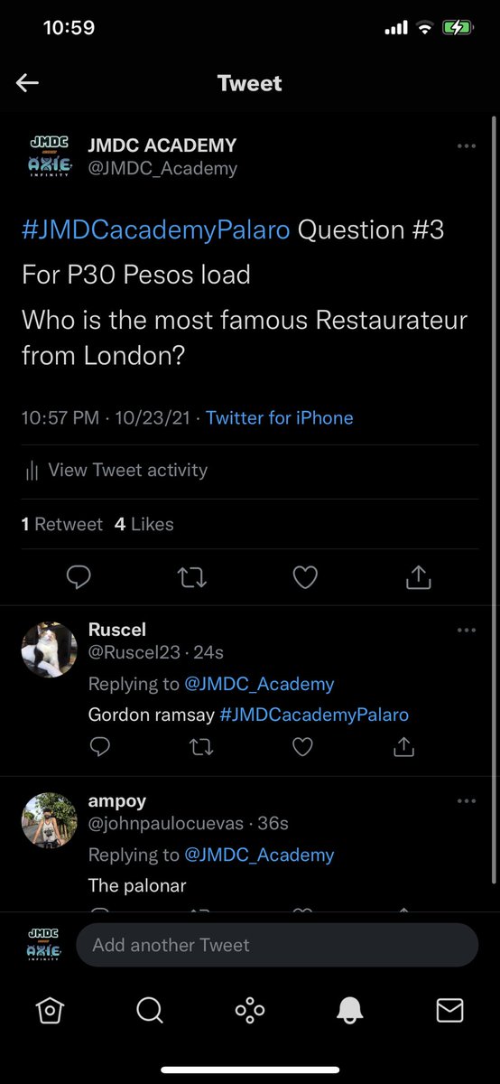 RT @JMDC_Academy: The most Famous Restaurateur from London is GORDON RAMSAY

Congrats to you @Ruscel23 https://t.co/PvQyVfpD2p