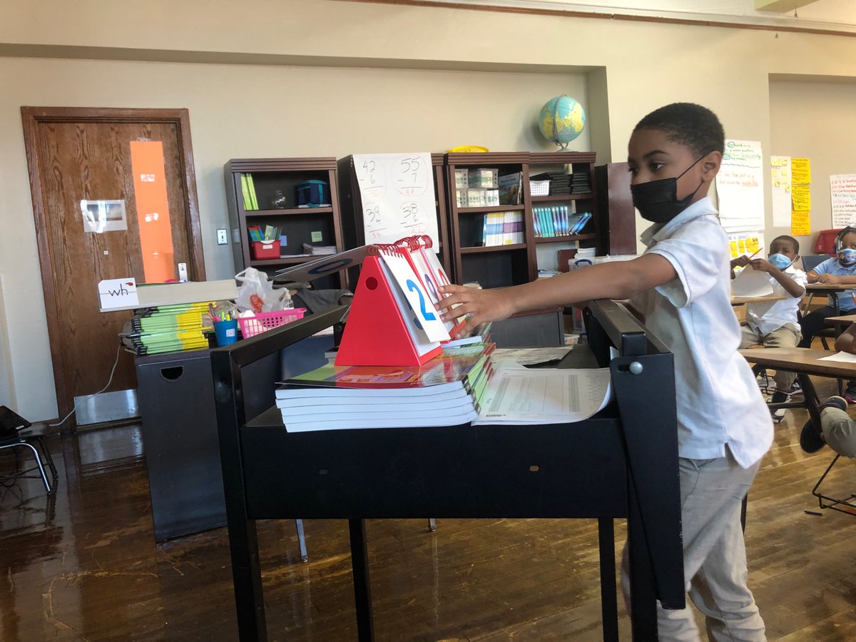 Rhonda28teach's tweet photo. The Super Scholars of 2nd grade are learning Place Value to help with their addition. #math #smallbutsolidsteps @TDpscd https://t.co/SO4UZavSDj