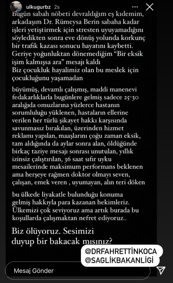 ‘Bir eksik işim kalmışsa ara’