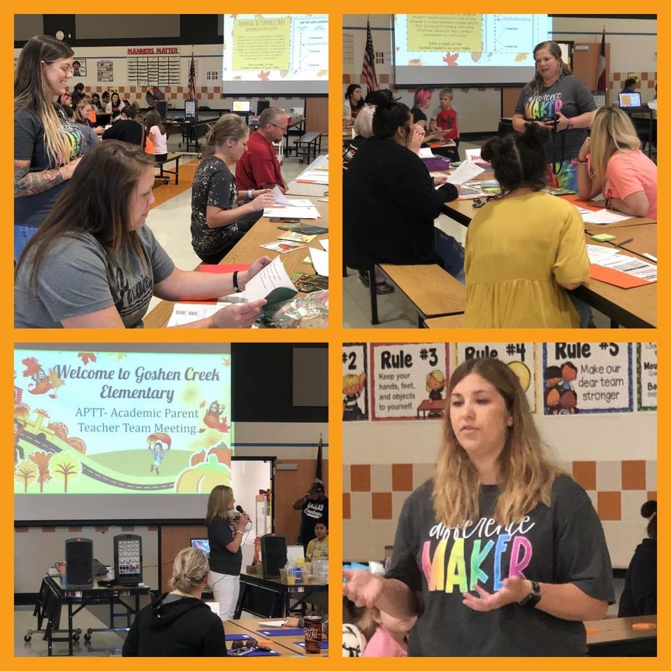 GoshenCreek's tweet photo. Our first Academic Parent Teacher Team (APTT) meetings was a success!  #gcessuperheroes #gcesdifferencemakers https://t.co/1xdMnPQwMp