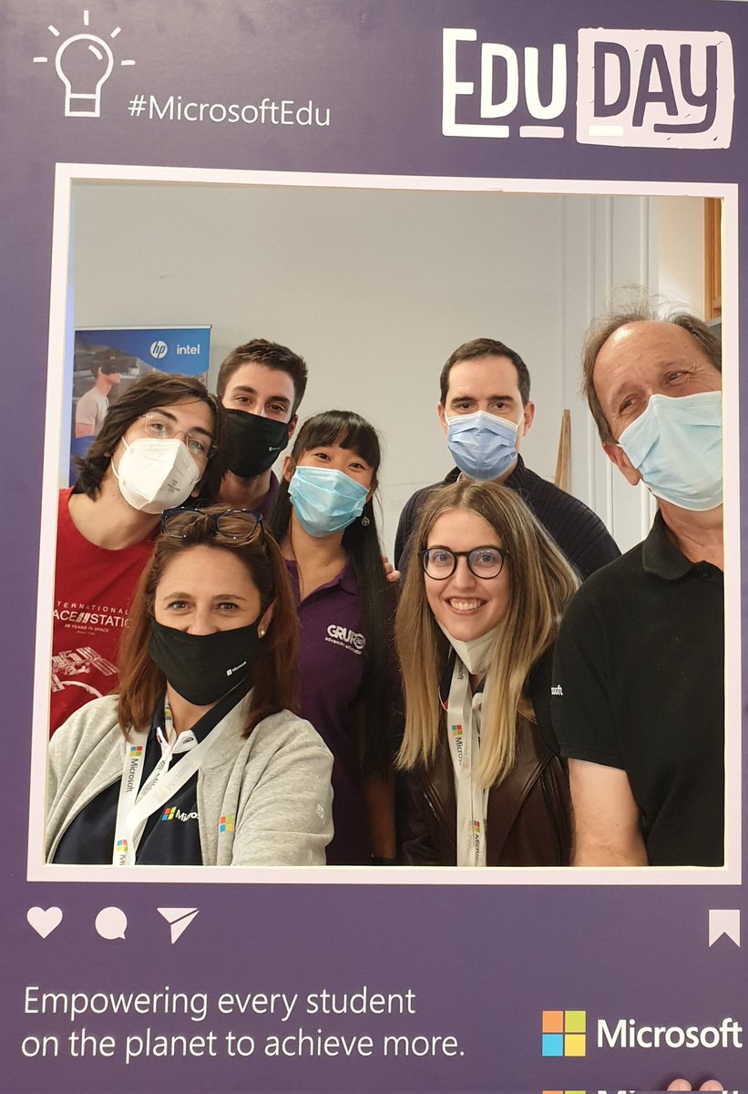 Gracias <a href="/MicrosoftEduEsp/">Microsoft Educación</a> por cuidarnos tan bien. Nos ha encantado participar en este evento presencial de #EduDayMadrid2021.
Maravilloso el equipo de @Grupo_AEd <a href="/crepresa/">Carlos Represa</a> <a href="/PepeAE2/">Pepe_AE</a> 
Gracias @patriescapri <a href="/MariaComin1/">María Comín</a> <a href="/dcerverao/">david cervera</a> por estar ahí y ¡qué bien poder desvirtualizarnos!💙