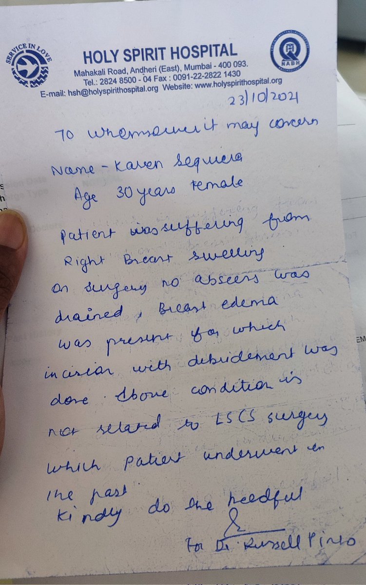 SnaddenB's tweet photo. @BajajAllianz @tapansinghel In Doctors first diagnosis he mentioned it is a possibility due to lactation but after surgery he had confirmed it is skin endema and has nothing to do with lactation or LSCS . You can clearly see it here https://t.co/ukQIQXDzhw