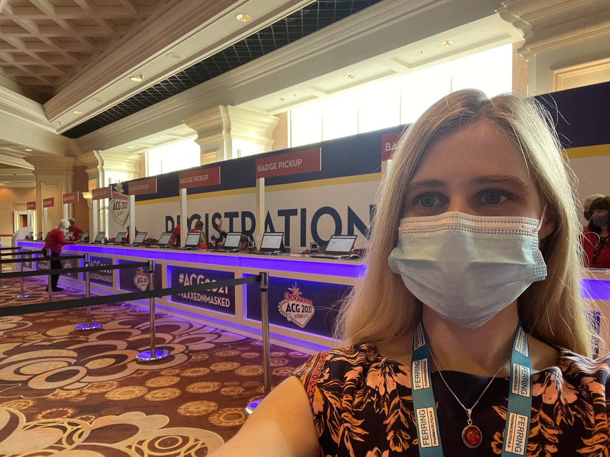 s_elko's tweet photo. Hello from #ACG2021 ! We’re here and ready to check you in. It’s great to be back in-person and virtually in Las Vegas. @AmCollegeGastro https://t.co/2vmWHc1elr