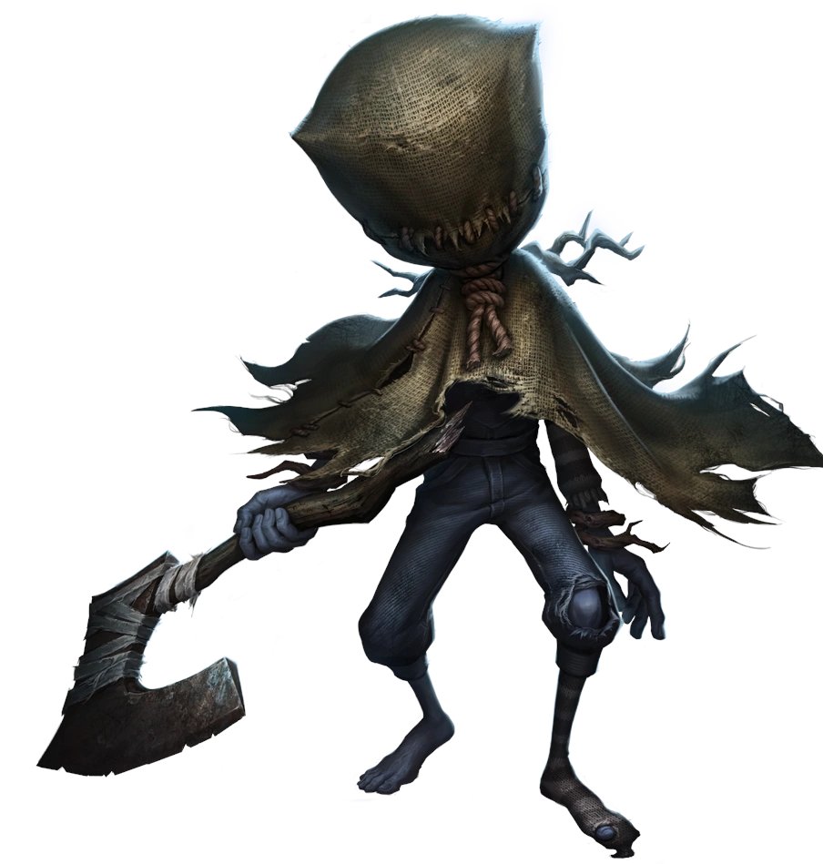 cantseeOTD's tweet photo. it's spooky week! today's character who can't fucking see is axe boy from identity v!
he lost his head in a tragic accident and is now an undead ax-wielding hunter. he wears a sack--and even without it, he still can't fucking see without a head. poor boy.

(requested by @luuccqa) https://t.co/UcJwdmfcqx