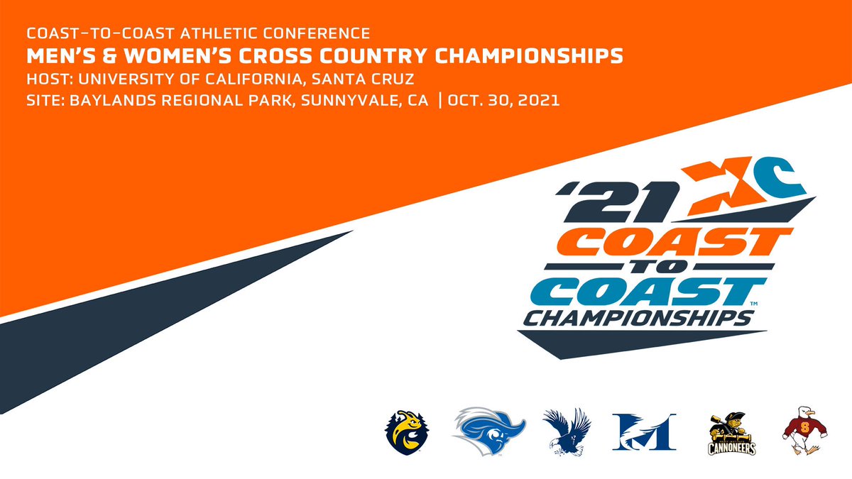 🏆 𝙊𝙉𝙀 𝙒𝙀𝙀𝙆 🏆

2021 C2C Cross Country Championships hosted by <a href="/ucsc_slugtrack/">UCSC XC and T&F</a>! 

🗓 Saturday, Oct. 30
📍 Sunnyvale, CA
➡️ C2CSports.com/XC 

#C2CSports // #C2CXC