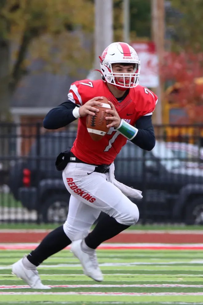 CoachCarmon's tweet photo. Congratulations to @lunchboxgillum for breaking Port Clinton’s single season passing yardage record! https://t.co/KoPo4OrkRI