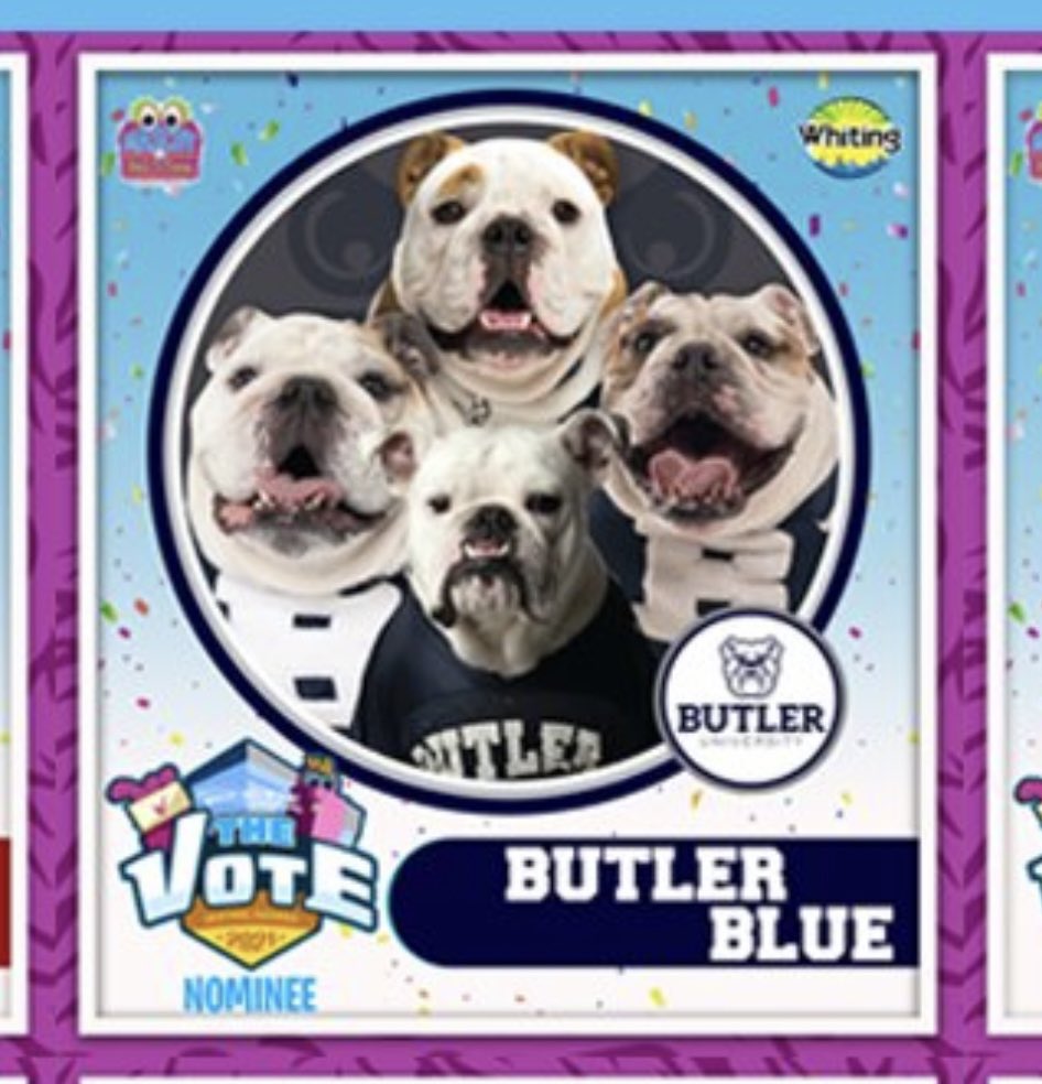 tunabully1's tweet photo. Last Day of Voting! Let’s Slam dunk @TheButlerBlue @ButlerBlue3 into the @MascotHall VOTE BUTLER BLUE!!! @butleru #ButlerBlue #GoDawgs #MascotHallofFame #VoteBlue https://t.co/g4jCUYq174