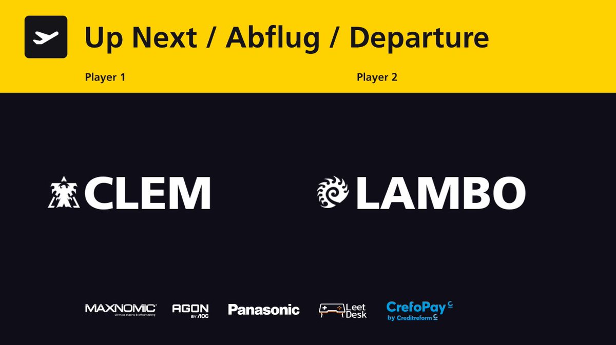 TaKeTV's tweet photo. The last Upper Quarter-Finals match between @Clem_sc2 and @LamboSC2 is about to start! Fasten your seat belts✈️
LIVE now on:
🇬🇧https://t.co/Kcm2oZkxqu
🇩🇪https://t.co/fyD8gSNdkc
#sahsc #hsc #takeoff https://t.co/wDrh3em2VK
