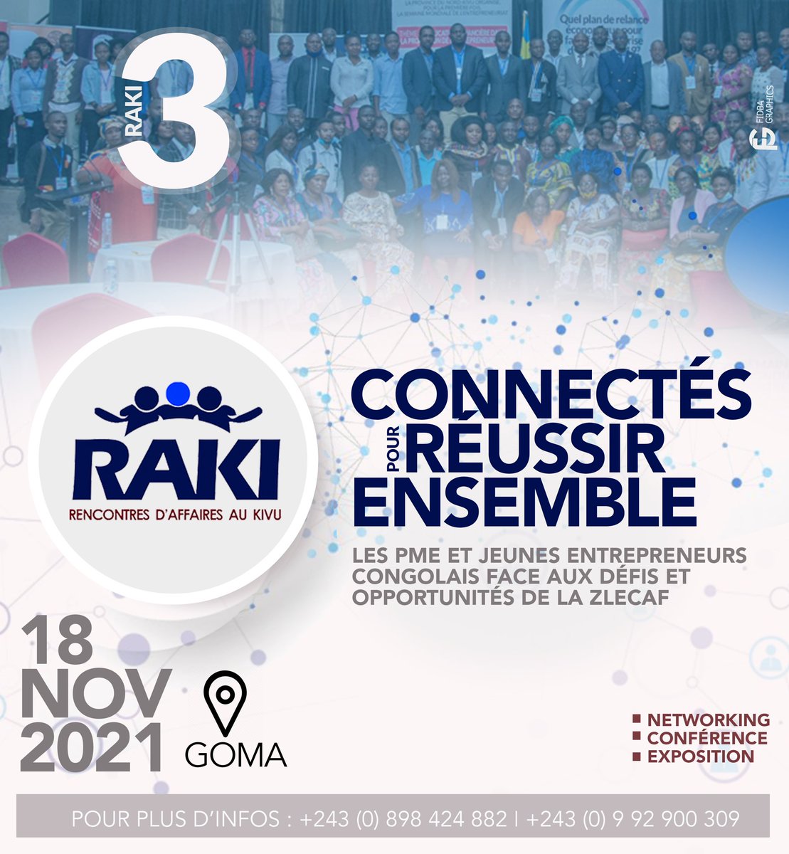 FidbaGraphics's tweet photo. Annonce :
Les Rencontres d'affaires au Kivu sont prévues pour ce 18 Novembre 2021.
Restez actifs sur nos pages et comptes réseaux sociaux pour plus d’informations.
#raki #communication #fidbagraphics https://t.co/sz95j57nZt