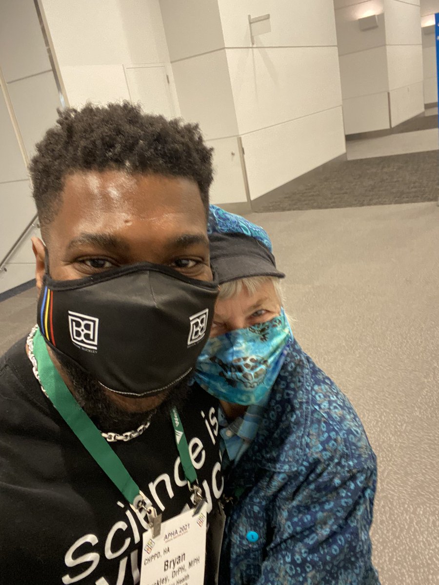 bryanobuckley's tweet image. #APHA2021 Selfie season is back. Starting with my first selfie with public health peep @JeanieLinne #CHPPD