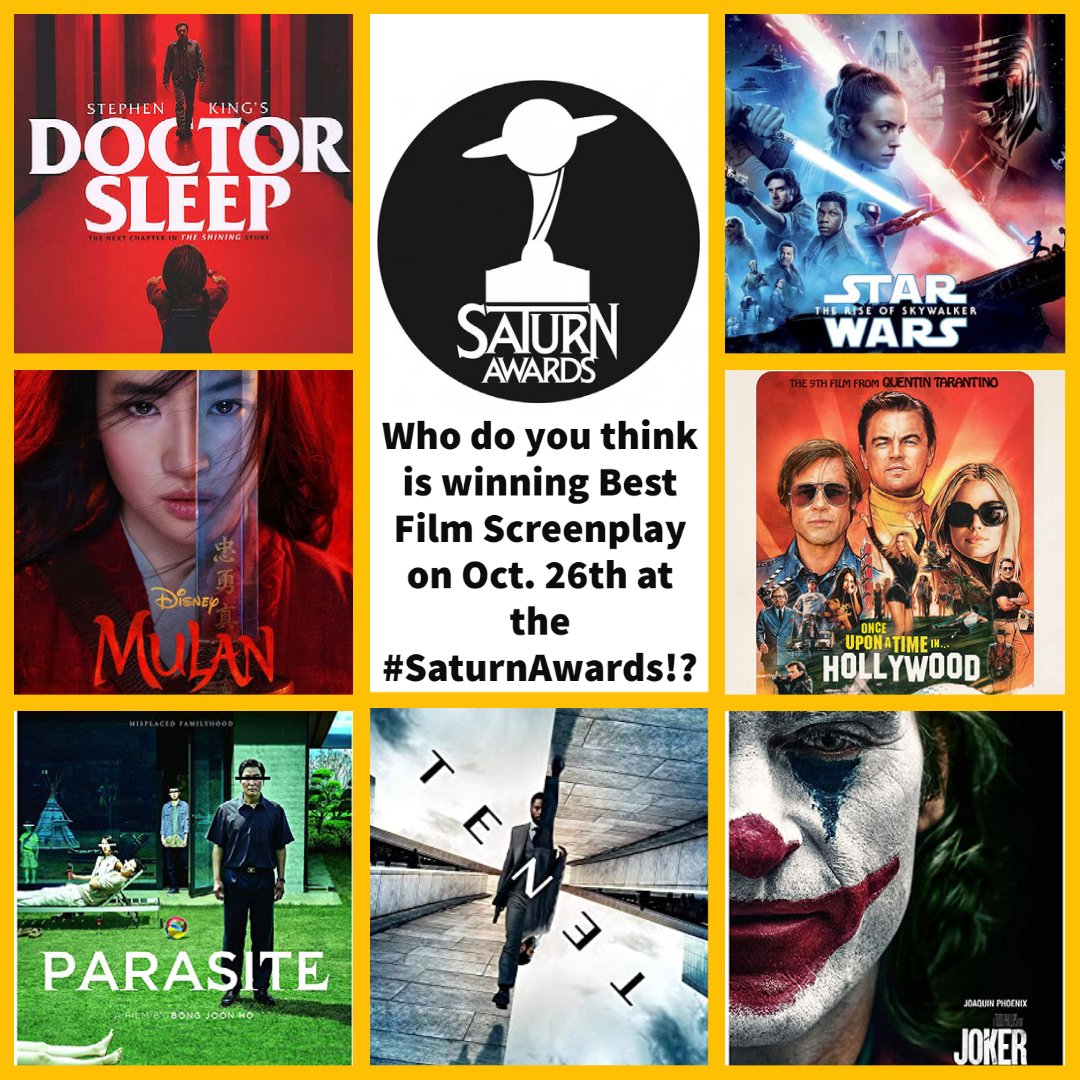 SaturnAwards's tweet photo. Part 1/2
@flanaganfilm - #DoctorSleep
#RickJaffa,
#AmandaSilver,
#LaurenHynek,
#ElizabethMartin- #Mulan
#BongJoonHo,
#HanJinwon- #Parasite
#ChristopherNolan- #Tenet https://t.co/anAjuJVvt1