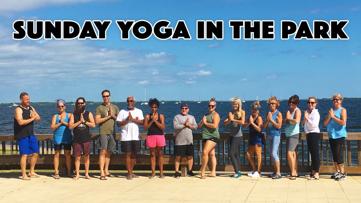 AnsonandAngela's tweet photo. Experience Sunday Donation Yoga in the Park 10 AM every Sunday at Sand Point Park by the large pavilion. All ages are welcom! 😎 https://t.co/jFTcZ6dKXC

#yogainthepark #titusvilleyogainthepark #titusville #titusvilleyoga https://t.co/1wJsN3Z8lo