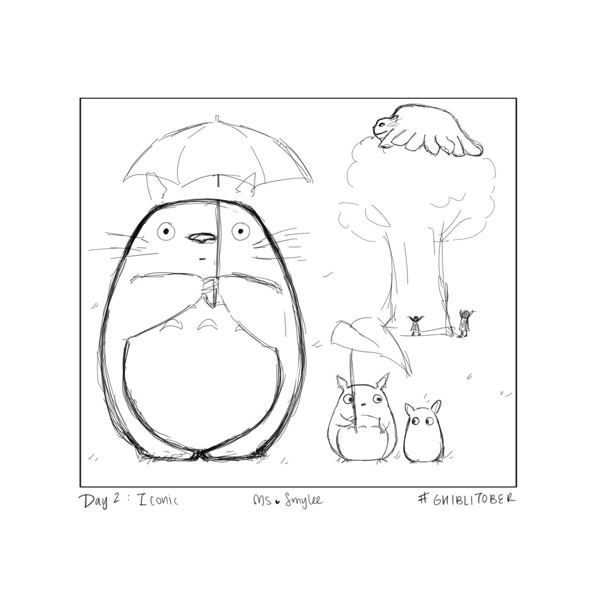 ms_smylee's tweet photo. #ghiblitober - Day 2: iconic
What can get more iconic than Totoro?  (Please ignore the tree, we just weren’t vibing today 💀) 
•
#drawing #totoro #studioghiblifanart #digitalart #DigitalArtist #drawtober https://t.co/TqVMI6lhzv