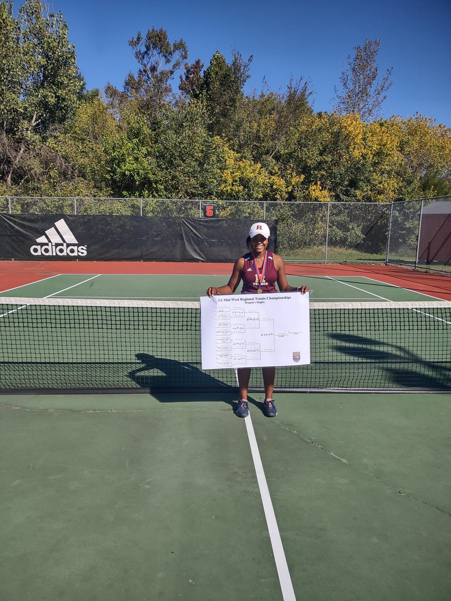 JMRHSTennis's tweet photo. Congratulations to Madison Hill on winning the 2A Midwest Regional Championship. She won in straight sets 6-0, 6-0. On to states next Friday/Saturday. #bulldogtennis #redemptiontour @JMRHS_Athletics @CJemalHorton @JMRHSNews @CHillloves1 @JMRHSPrincipal @CabCoAthletics https://t.co/0FQhKt1ULn