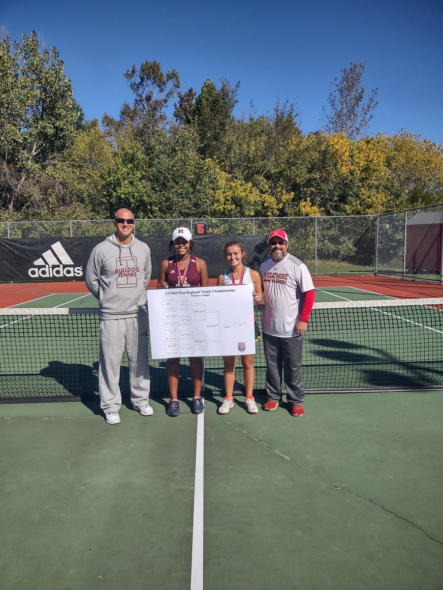 Congratulations to Madison Hill on winning the 2A Midwest Regional Championship. She won in straight sets 6-0, 6-0. On to states next Friday/Saturday. #bulldogtennis #redemptiontour @JMRHS_Athletics @CJemalHorton @JMRHSNews @CHillloves1 @JMRHSPrincipal @CabCoAthletics