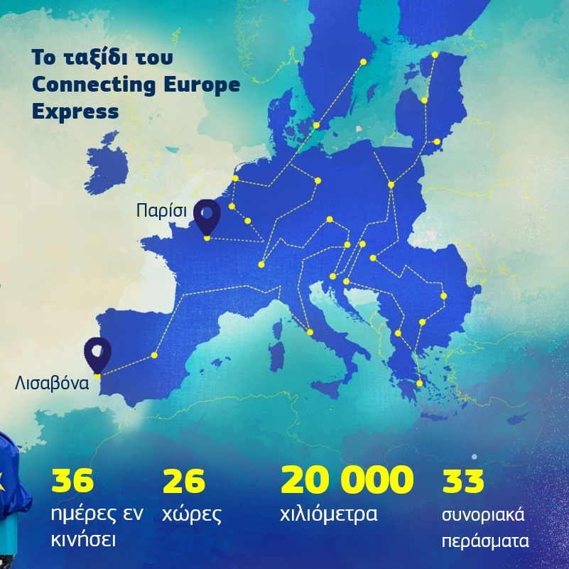 EuropeDirectPDE's tweet photo. 🌳🚆 Ποιο είναι το πιο αξέχαστο ταξίδι🧳 με τρένο που είχατε ποτέ? Από τη Λισαβόνα 🇵🇹ως το Βουκουρέστι 🇷🇴, από το Βερολίνο🇩🇪ως το Παρίσι 🇫🇷, το #ConnectingEurope Express ταξιδεύει σε περισσότερες από 100 πόλεις σε μόλις 36 ημέρες για να φέρει την Ευρώπη κοντά🤝.
#EUDataCrunch!👇 https://t.co/eUW4se8ckX