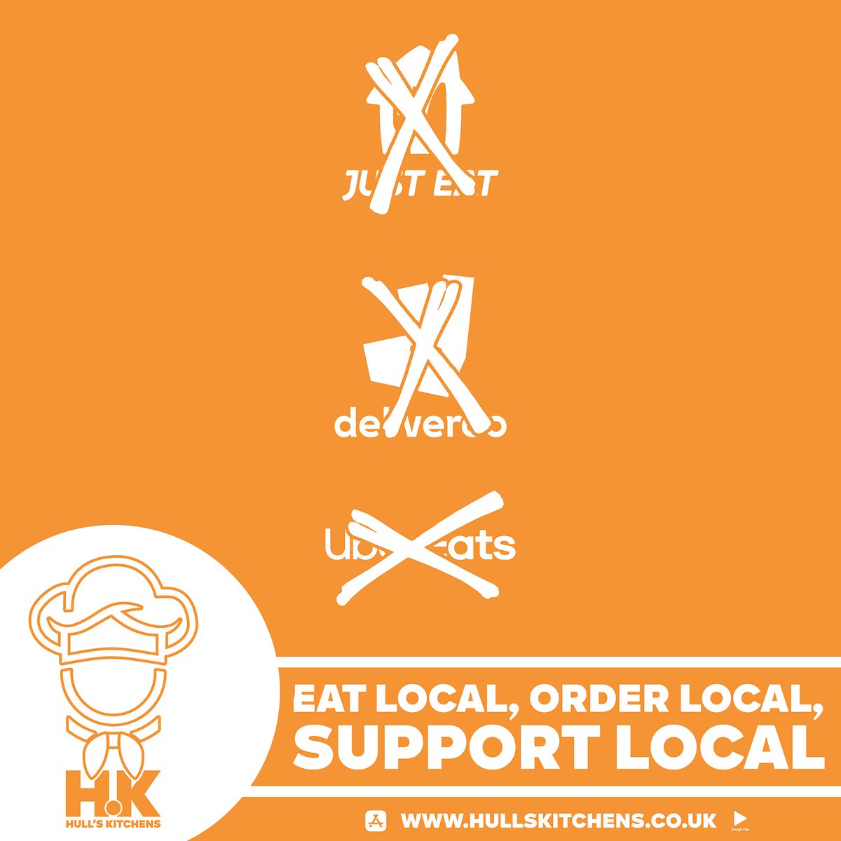 Treat yourselves this Saturday night with a tasty takeaway!

Remember using JustEat &amp; the other ones, don't help our community &amp; they don't care about our community too!

Hull's Kitchens help many local teams &amp; local charities!! 🙌🏻🍔

👉linktr.ee/hullkitchens👈

#SupportLocal