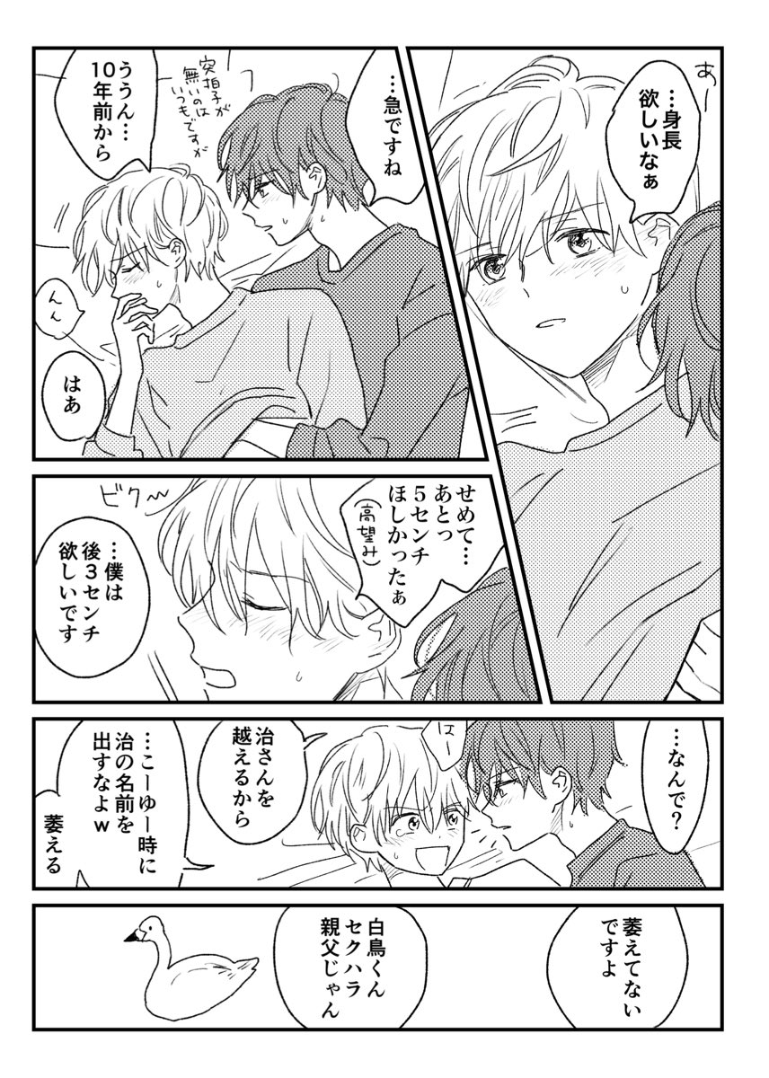 ただいちゃついてる青白(再掲)
#創作BL 