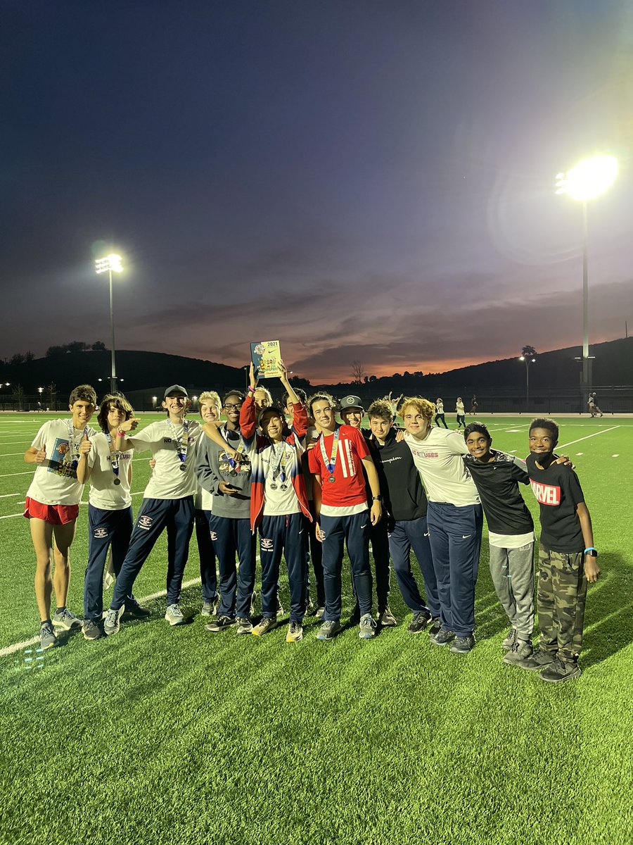 ViewpointSports's tweet photo. What a night for our Boys &amp; Girls Cross Country team at the Mt. SAC Invitational! 

Girls Varsity: 1st for D5 (4th overall)
Girls JV: 1st for D5 (4th overall)
Boys Varsity: 1st for D5 (10th overall)
Boys JV: 1st for D5 (10th overall)

All races were D3-D5 schools
#GoPatriots https://t.co/PHVl6gLG8b