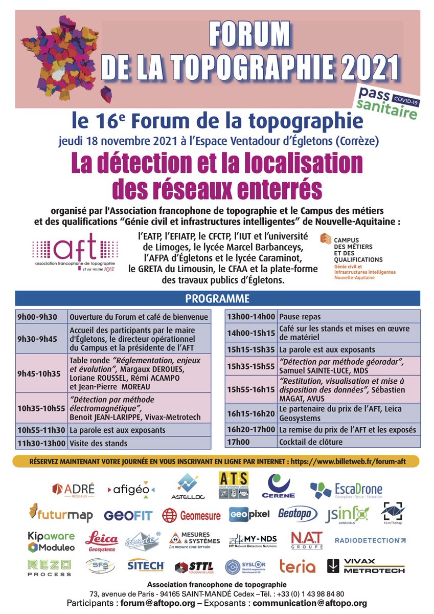 Dernière ligne droite vers le forum de la topographie.