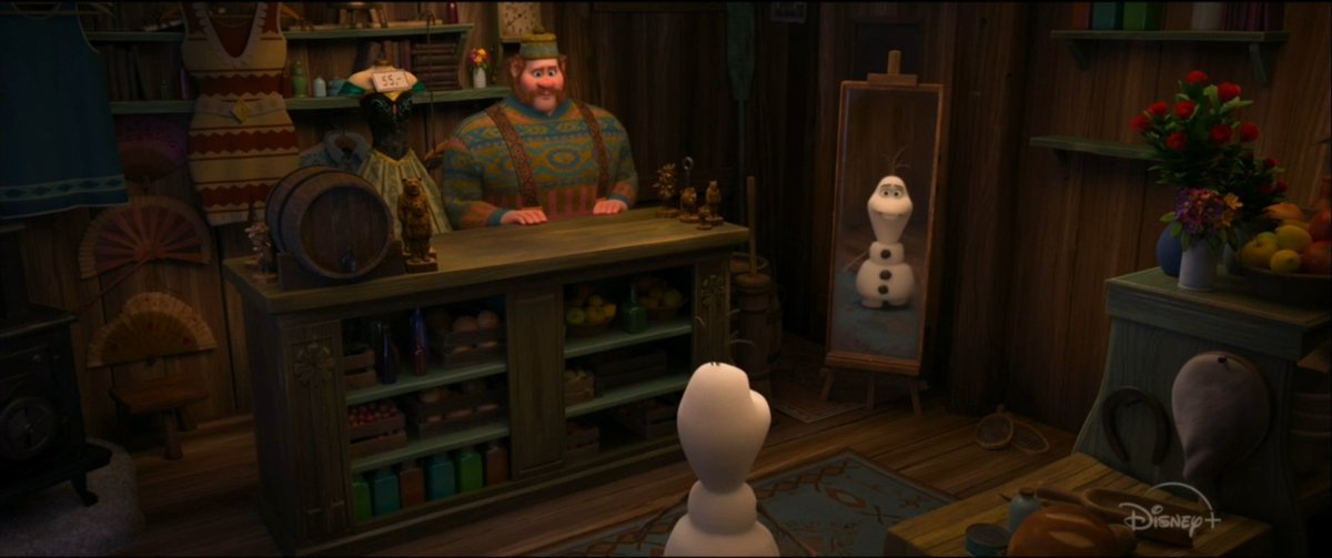 Frozen_Iduna's tweet photo. There are quite a few changes to Oaken's shop within those 10 minutes 😄
#OnceUponASnowman #Frozen https://t.co/zxRvC4YmMZ
