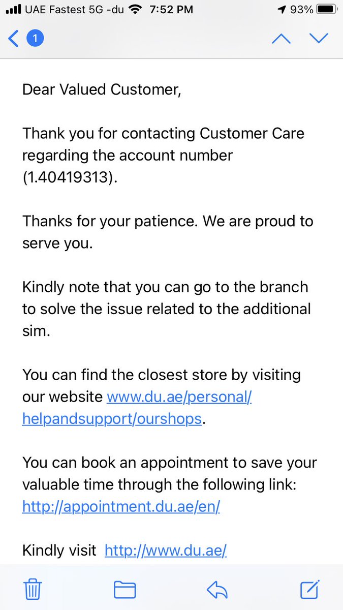 Dogan7O's tweet photo. @duCares Please do not waste your customer time by throwing the ball internally. Do you think i have not visited Du store. I am every time very  disappointed with your responses. This should not be the response from Du:(( https://t.co/uP87YGvslZ