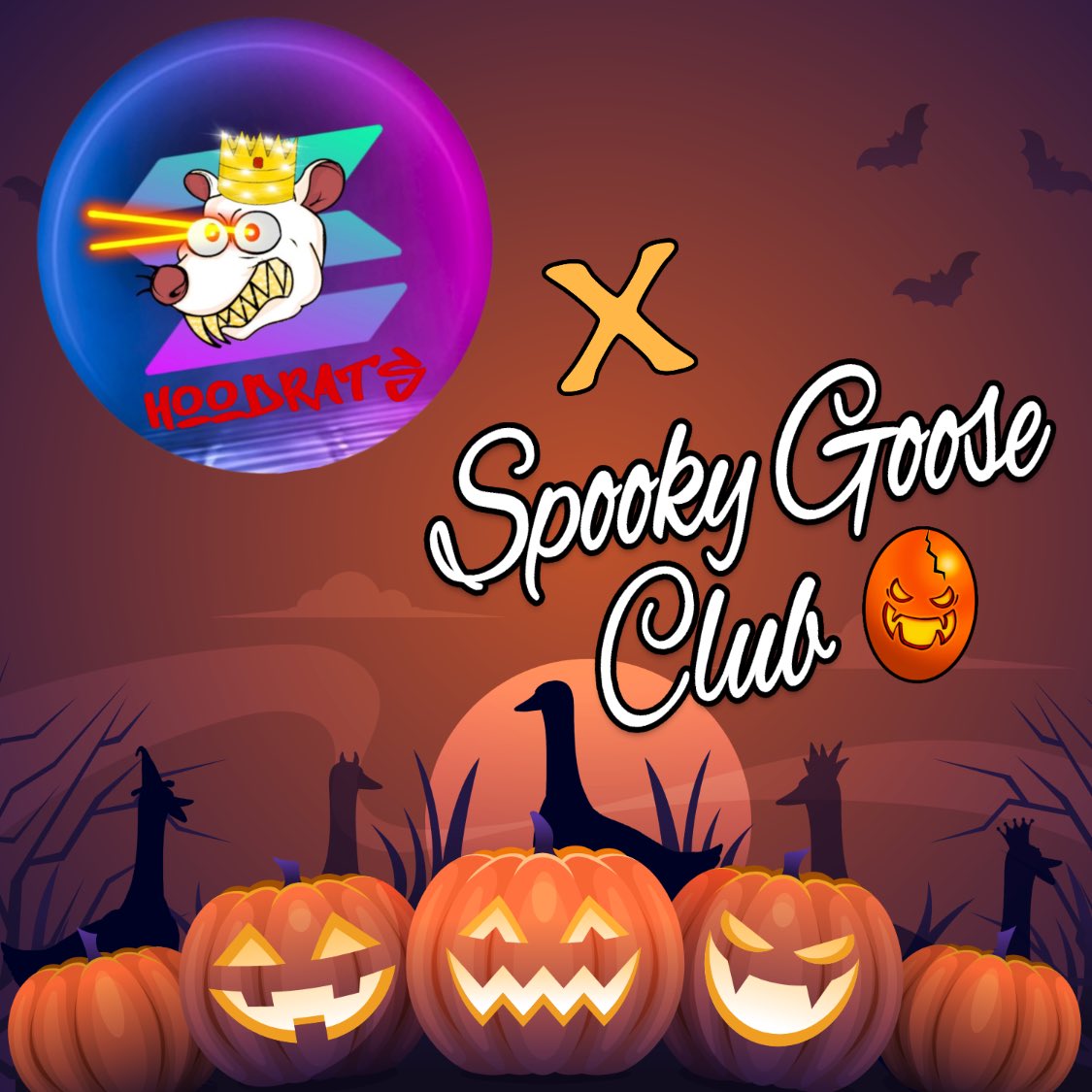 SpookyGooseClub's tweet photo. 🎁 SPOOKYGOOSE x HOODRATS LAUNCH GIVEAWAY 🎁

2 winners! 1 HoodRat &amp; 1 SpookyGoose Egg NFT! 🐣

Follow @SpookyGooseClub &amp;  @HoodRatsNFT 
Like, RT &amp; Tag 3 friends

Join our Discords
https://t.co/QAsqbnRFmn
https://t.co/ZZH2ajSLc8

#NFT #NFTGiveaway #nftdrop 

⏰Ends in 72hrs⏰ https://t.co/SfkD50plvd
