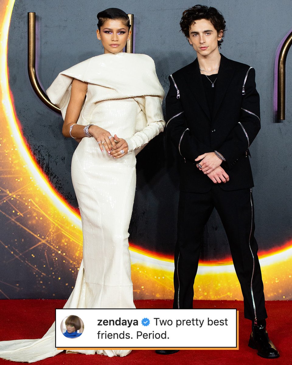 enews's tweet photo. The press tour is Dune, but this friendship is forever. (📷: Getty Images) https://t.co/IaRd8Y0hsp