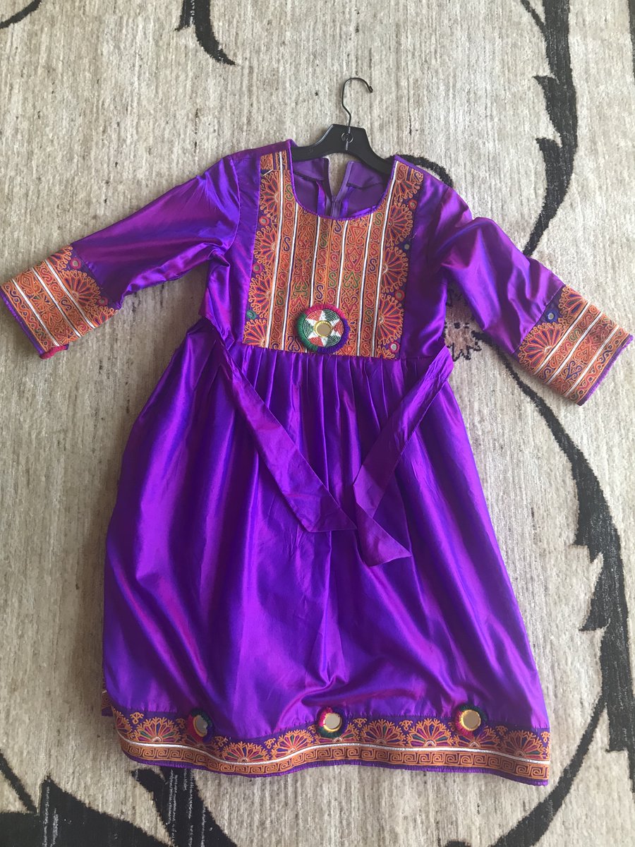 HomairaJalali's tweet photo. I had this traditional Afghan dress custom made for my granddaughter, Roxana Bahar. @RoxanaBahar1 https://t.co/9LbfDGomqI