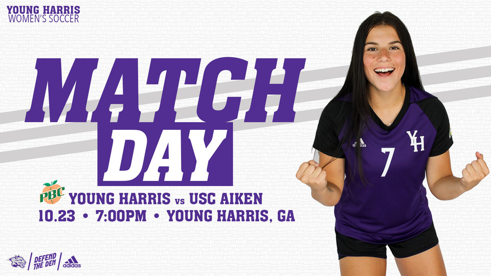 WSOC | <a href="/YHCWomensSoccer/">YHC Women's Soccer</a> hosts <a href="/PacerAthletics/">USC Aiken Athletics</a> for Senior Day in a 7 p.m. PBC match at the YHC Soccer and Lacrosse Field! Senior Day will begin at 6:45 p.m.! #DefendtheDen STATS | yhcathletics.com/sidearmstats/w…
VIDEO | pbcsportsnetwork.com/youngharris/
TICKETS | yhcathletics.com/sports/2021/8/…