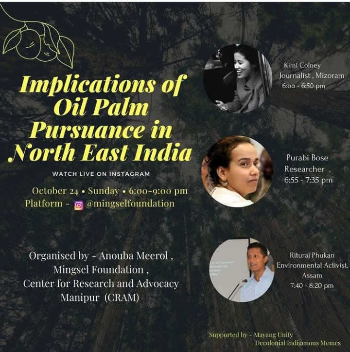 AnoubaMeerol's tweet photo. Join the second session with our esteemed speakers @KimiColney @purabibose and @riturajphukan live on the Instagram page of Mingsel Foundation (@ mingselfoundation) at 6pm tomorrow (Oct 24) https://t.co/IS3bNM6Cmf