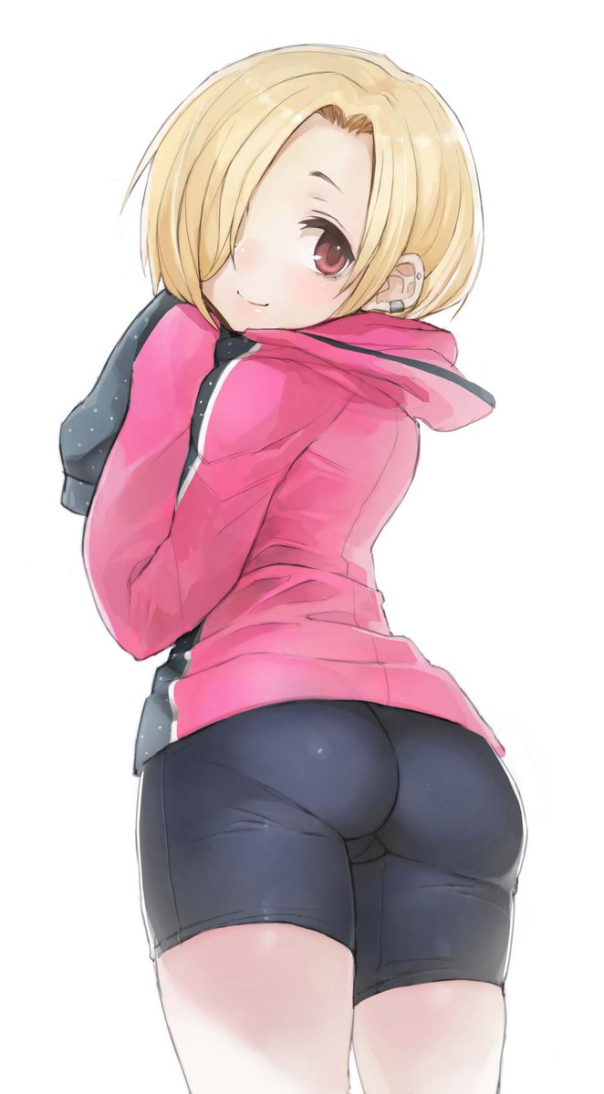 ジャージやパーカーにスパッツはよく合う。 