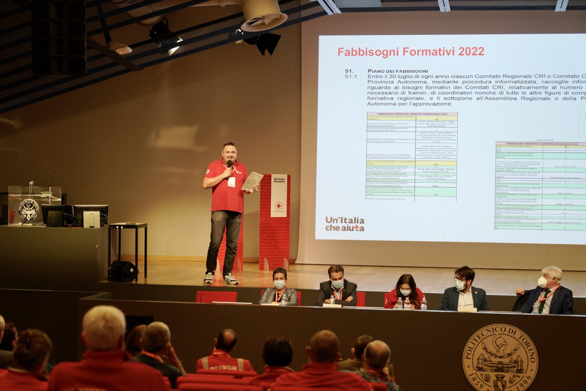🏫 Dopo due lunghi anni, la #CRIPiemonte è tornata a riunirsi dal vivo! Più di 60 Comitati di #CroceRossa hanno partecipato, nella prestigiosa sede del <a href="/PoliTOnews/">Politecnico di Torino</a>, ad una giornata di studio, confronto e lavoro su alcuni temi decisivi per il presente e il futuro dell’Associazione
