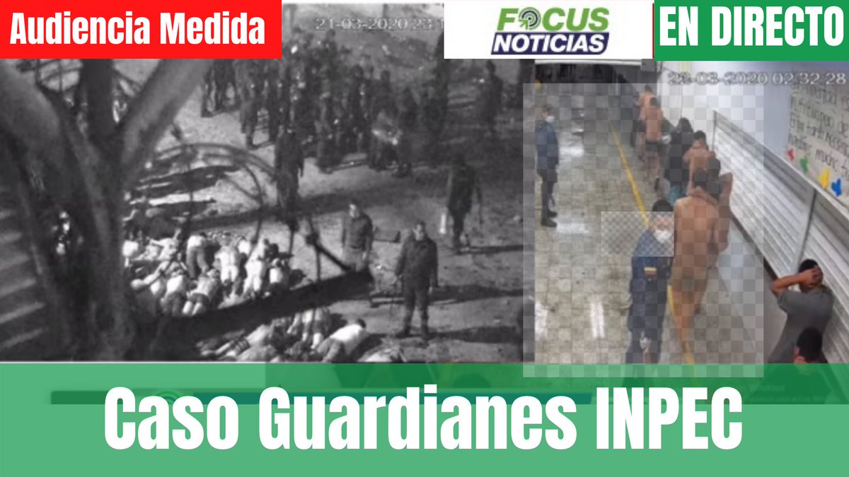 focusnoticia's tweet photo. #EnVivo Juez decide medida de aseguramiento contra 3 guardianes del INPEC por tortura agravada contra internos de la Cárcel Modelo.
Sígala #EnDirecto en @focusnoticia
YouTube ➡️ https://t.co/tX4w6KI3rt
https://t.co/5py7NVbrpD
#Audiencia #Noticia #INPEC #CarcelModelo https://t.co/wZ0wkYXRgH