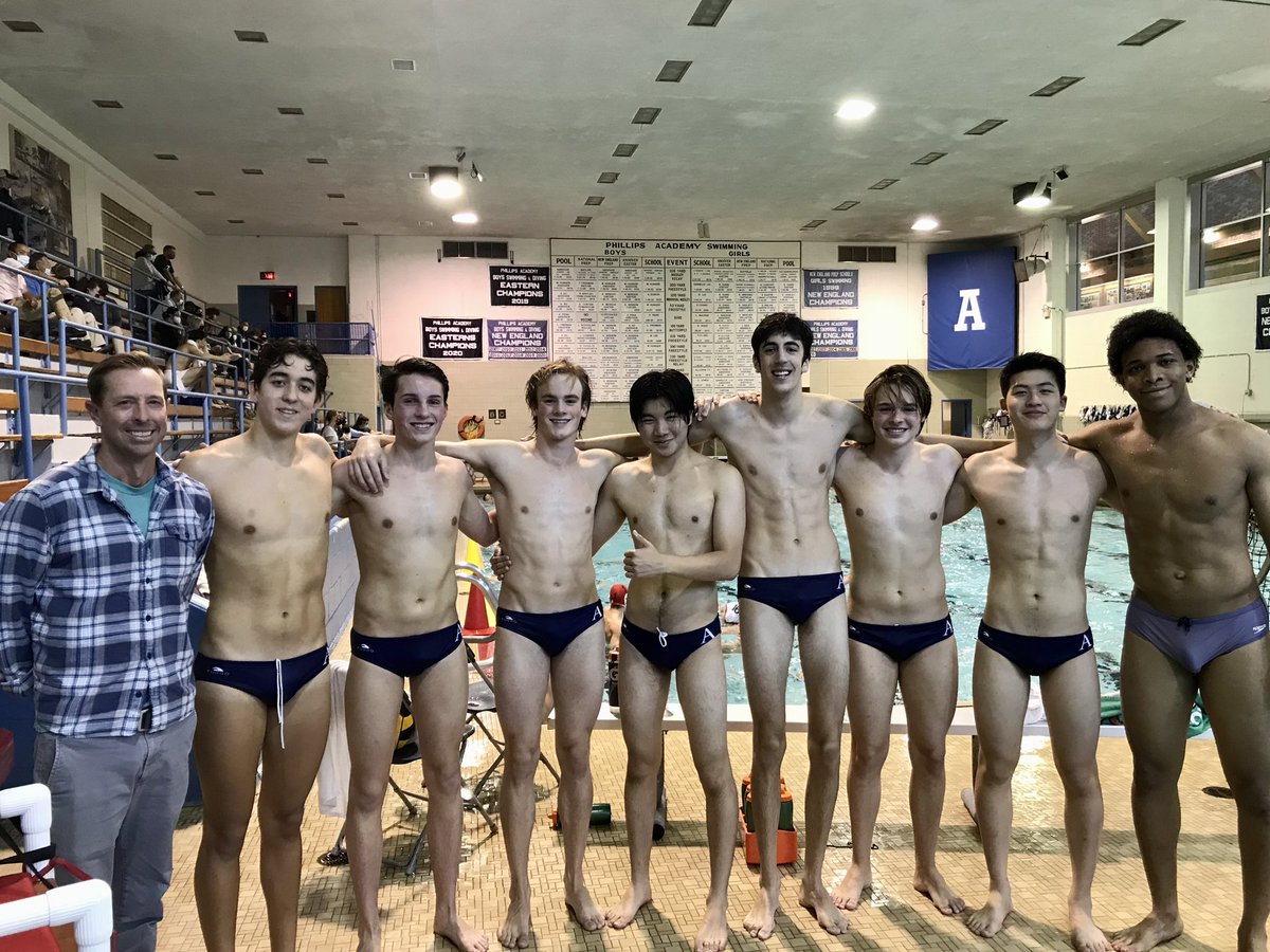 PoloAndover's tweet photo. Yesterday’s varsity and junior-varsity wins against St. John’s Prep marked the final boys’ water polo games in the 1912 pool. Congratulations to all the seniors, especially. 2-sport All-American and former professional water polo player, Rush Taylor ‘96, was on hand to watch. https://t.co/vP549x9vJp