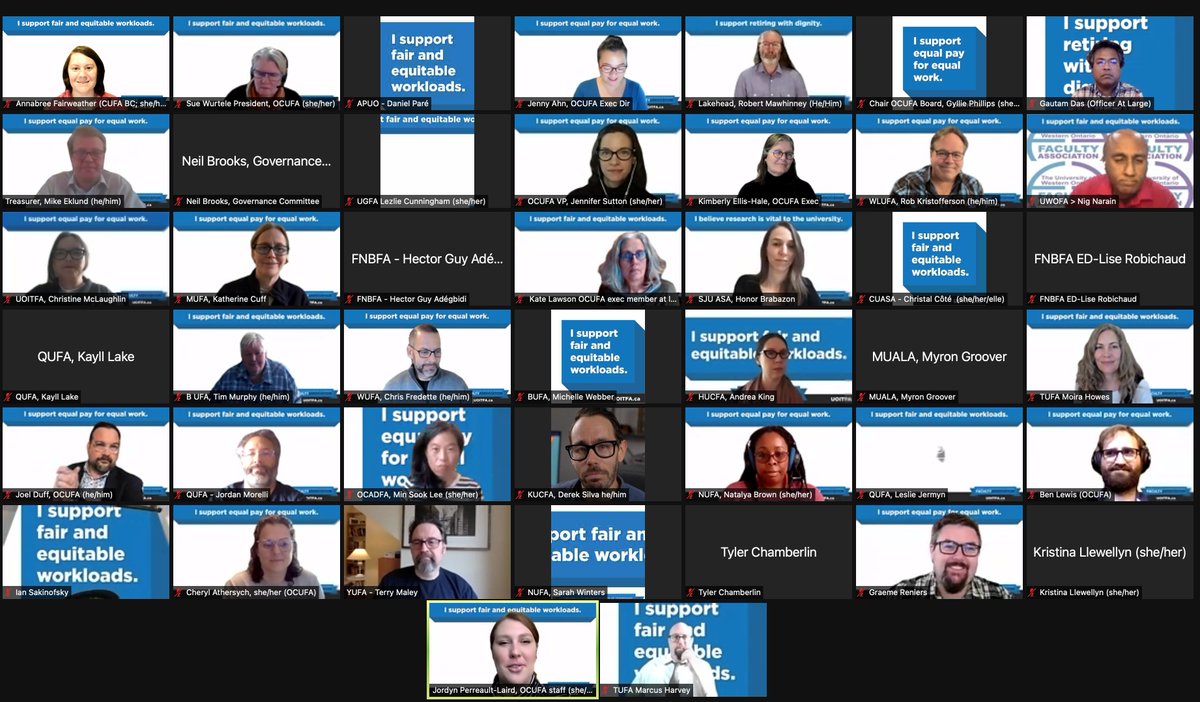 CUFABC's tweet photo. Solidarity with @UOITFA colleagues at the 166th @OCUFA Board Meeting! #OnPSE #OnLab #cdnpse #bcpse https://t.co/JBijtWqGGc