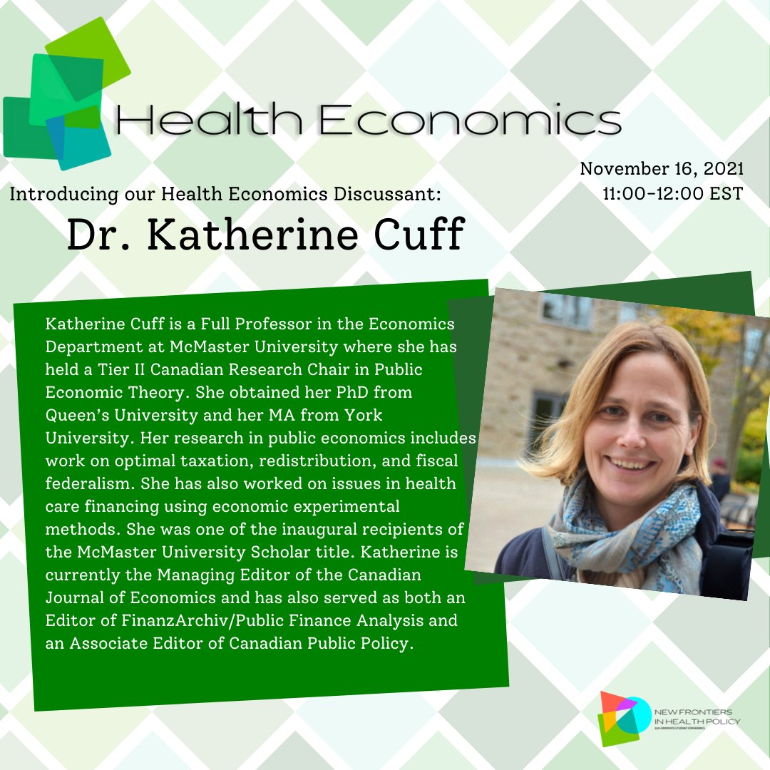 newfrontiershp's tweet photo. Meet Dr. Katherine Cuff who will be joining us at our Health Economics session on November 16th! Join the conversation by registering here: https://t.co/0rQPBDWPHD https://t.co/AvpF0QO2d0
