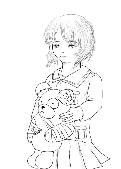 みほ誕絵も描こうとしたけど、気負ってしまう絵は何かダメ。 気楽に楽しく描く絵には敵わない。 もっと自然と描きたい。 ついでにボツ絵を供養。