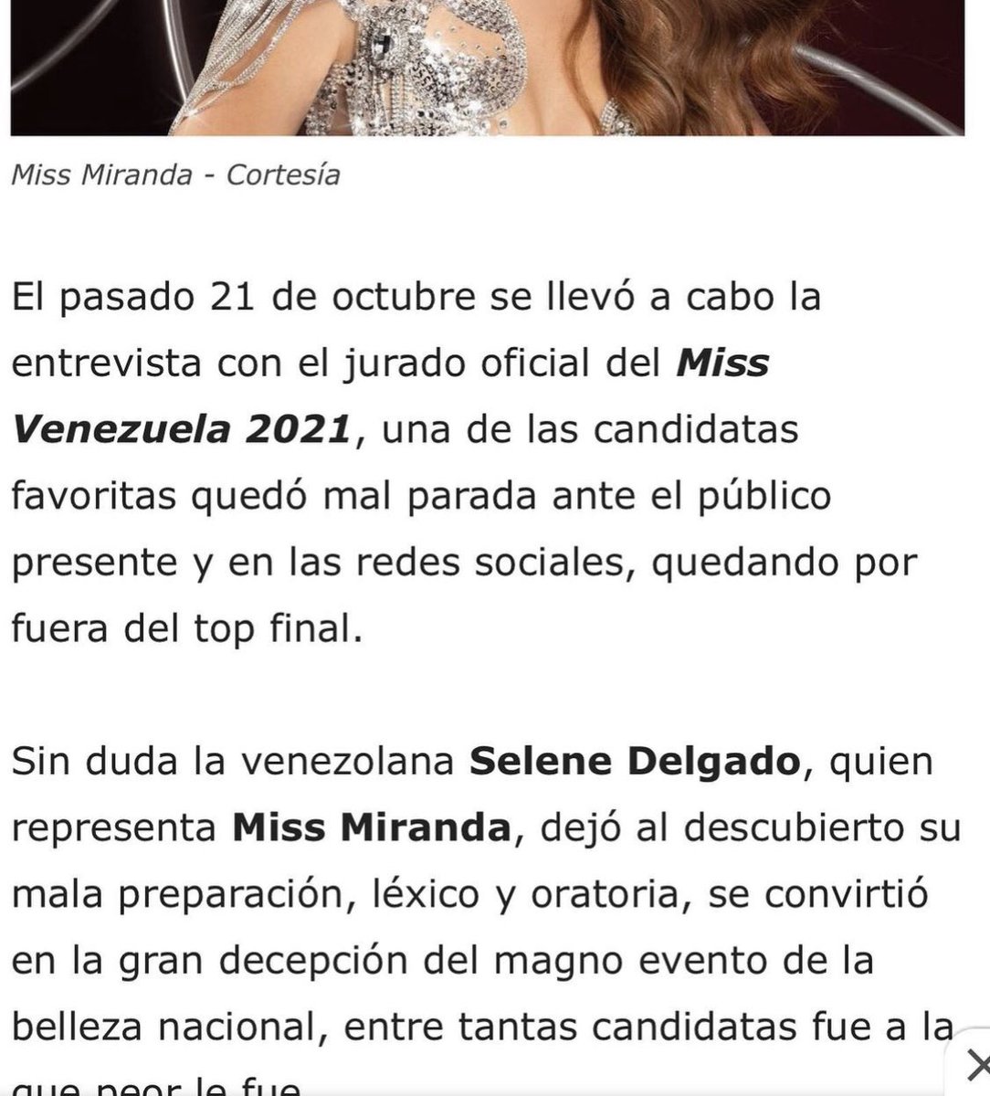 No soy fan de Selene Delgado #MissMiranda pero este articulo de Revista Ronda es BASURA 😡

🖕🏼🖕🏼🖕🏼 @Revista_Ronda 

(IG: @tramoyauniversal)