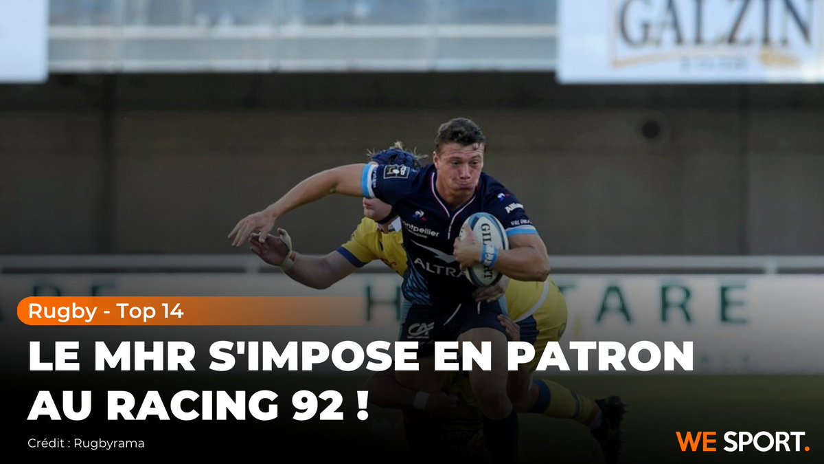 Avec un immense Cobus Reinach, le MHR s'est imposé au Racing 92 (32-21)🔥🔥🔥

Les Héraultais n'ont laissé aucune chance aux Racingmen et reviennent dans la course aux barrages 🏉

✍️ : bit.ly/2XJe09q