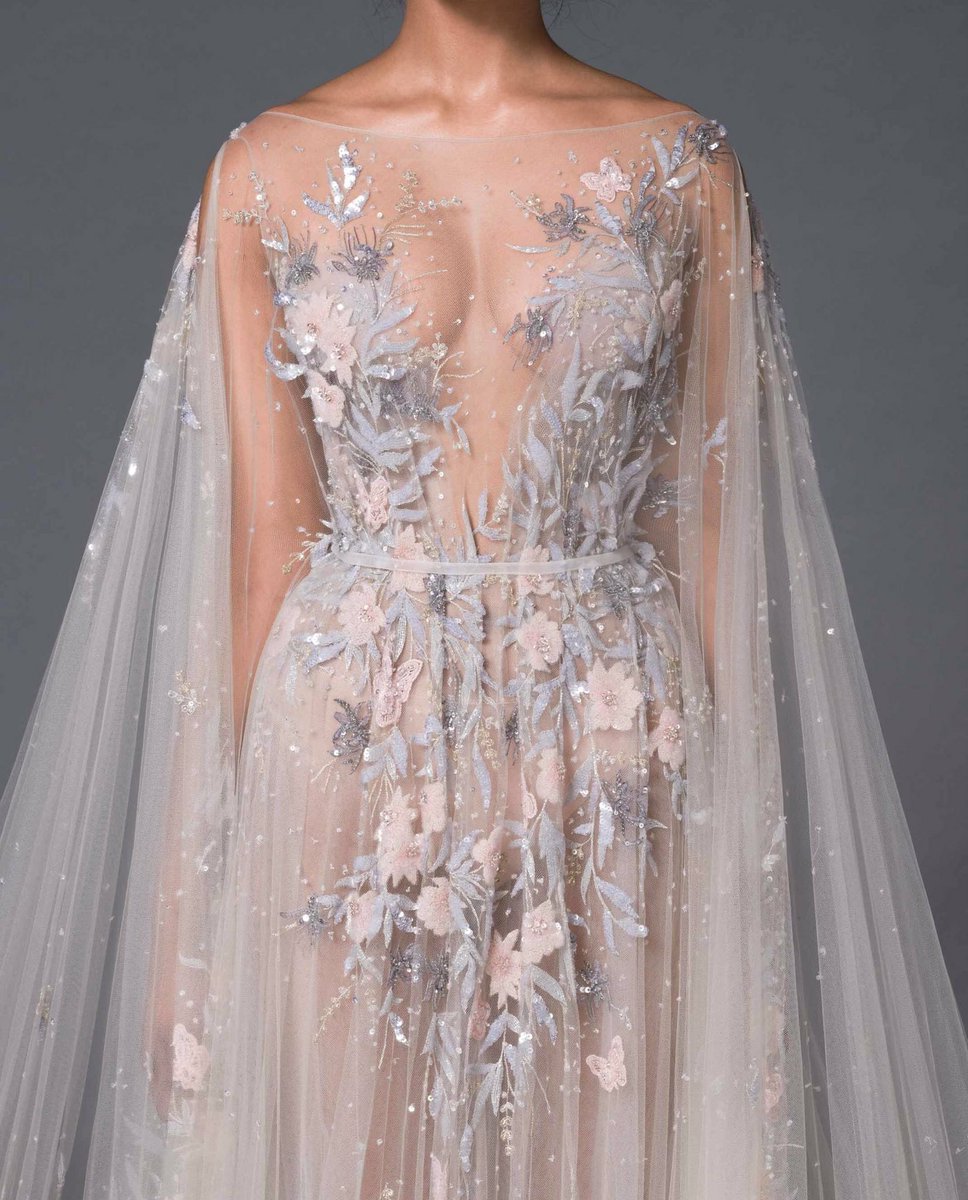 FashionweekNYC's tweet photo. Exquisite Details from the Paolo Sebastian Couture Spring 2021 Collection 😍😍😍 https://t.co/2Q4J96RFqA