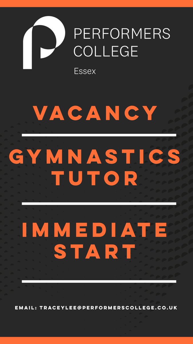PERFORMERS_COLL's tweet photo. VACANCY!! IMMEDIATE START!! https://t.co/MrS5WT6giU