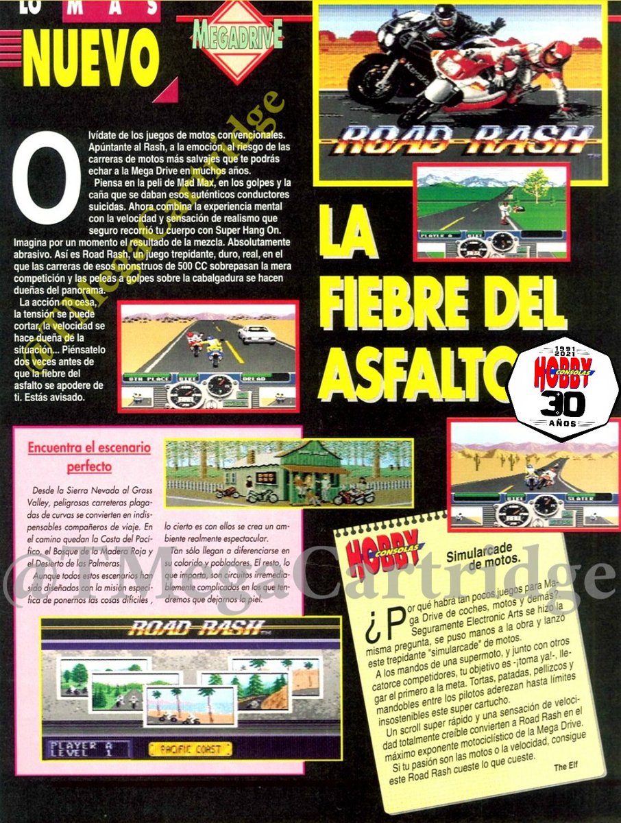 TMegaCartridge's tweet photo. 🔵Selección Hobby Consolas
#3 DICIEMBRE 1991;
🔸ROAD RASH
🔸GHOULS'N GHOSTS
🔸SUPER MONACO GP
🔸DOUBLE DRAGON II
#Hobbycumple30 #RetroHobby https://t.co/37Lc1BdUHA