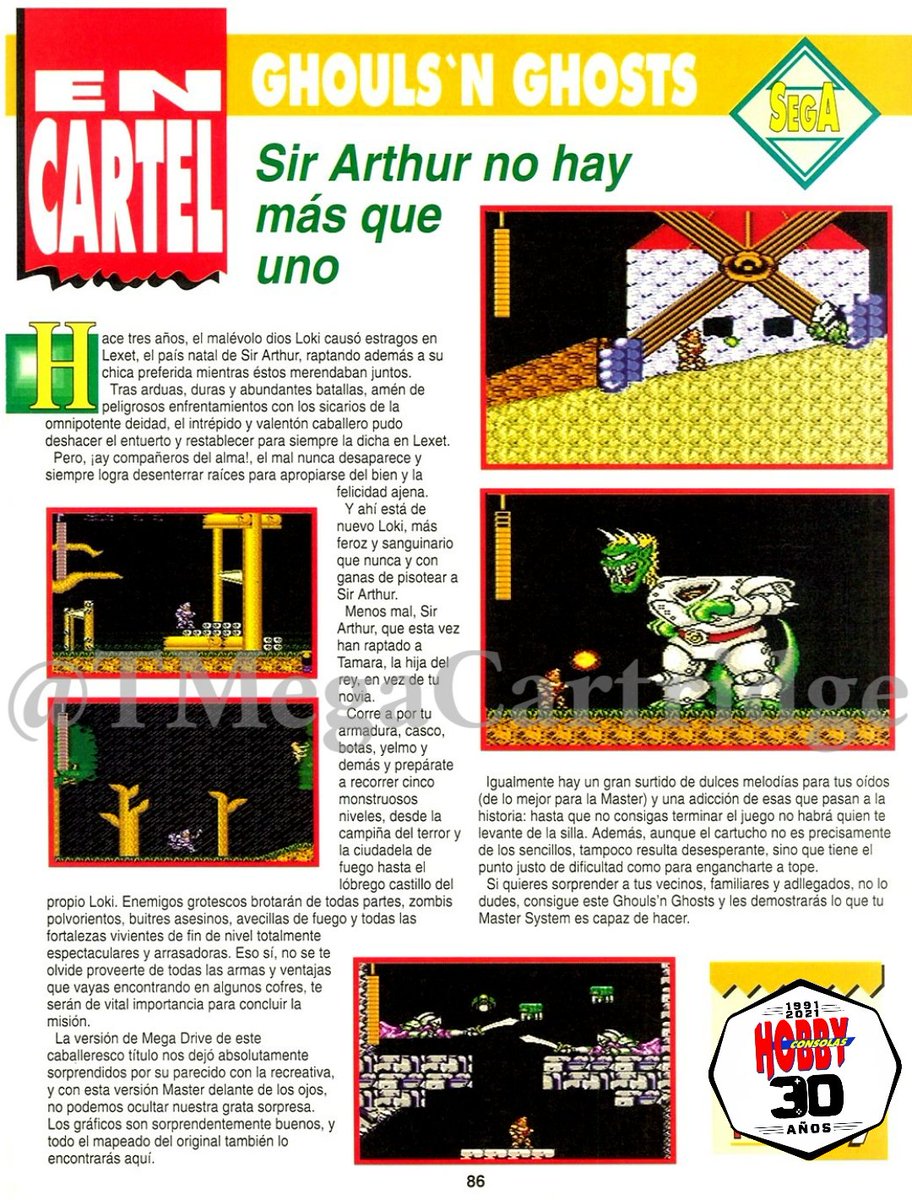 TMegaCartridge's tweet photo. 🔵Selección Hobby Consolas
#3 DICIEMBRE 1991;
🔸ROAD RASH
🔸GHOULS'N GHOSTS
🔸SUPER MONACO GP
🔸DOUBLE DRAGON II
#Hobbycumple30 #RetroHobby https://t.co/37Lc1BdUHA