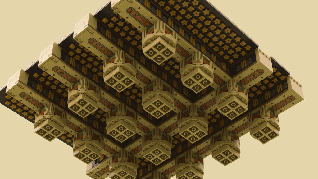 #ClassicsTober day 23 - Celestial 🌠

Star sprinkled ceiling of my temple project. Created in style of typical ceilings in temples &amp; tombs of #AncientEgypt as symbol of the celestial sphere in Egyptian belief and live.

...still collecting the parts for this 5k parts behemoth 😁