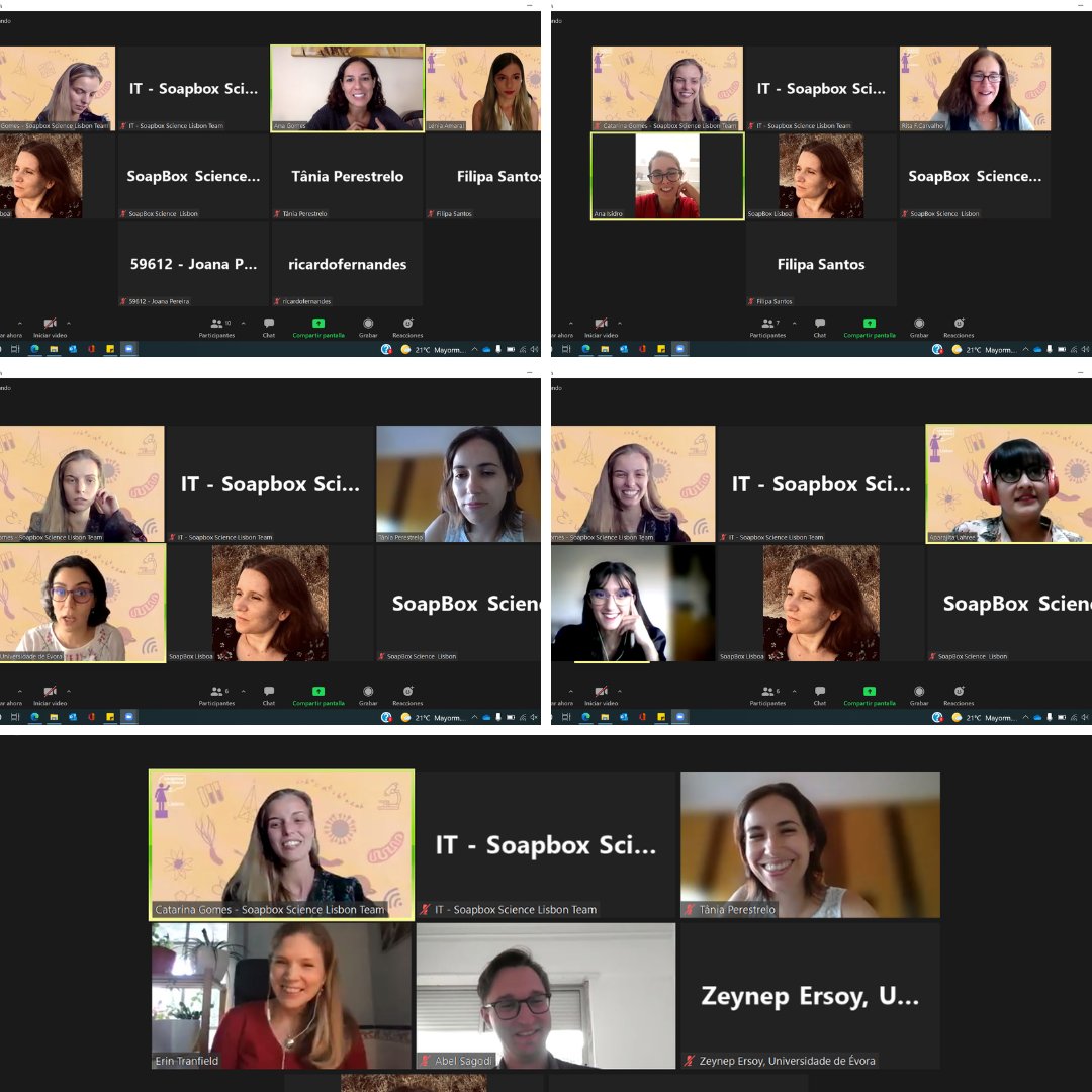 LisbonSoapbox's tweet photo. O nosso evento estรก a chegar ao fim! Obrigada pelo entusiasmo com que partilharam a vossa tarde conosco!
Our event is reaching the end!Thank you for sharing your afternoon with us with such enthusiasm!
#WomenInSTEM #SSL2021 https://t.co/NgKWcnfDNm