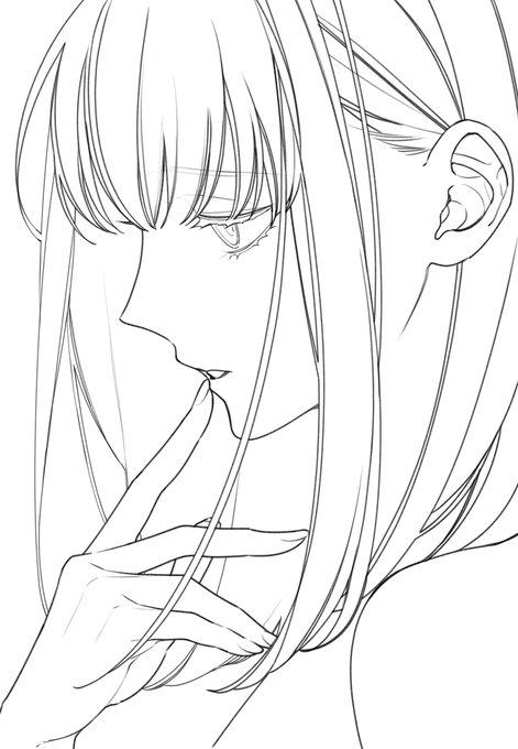 フリー線画のtwitterイラスト検索結果