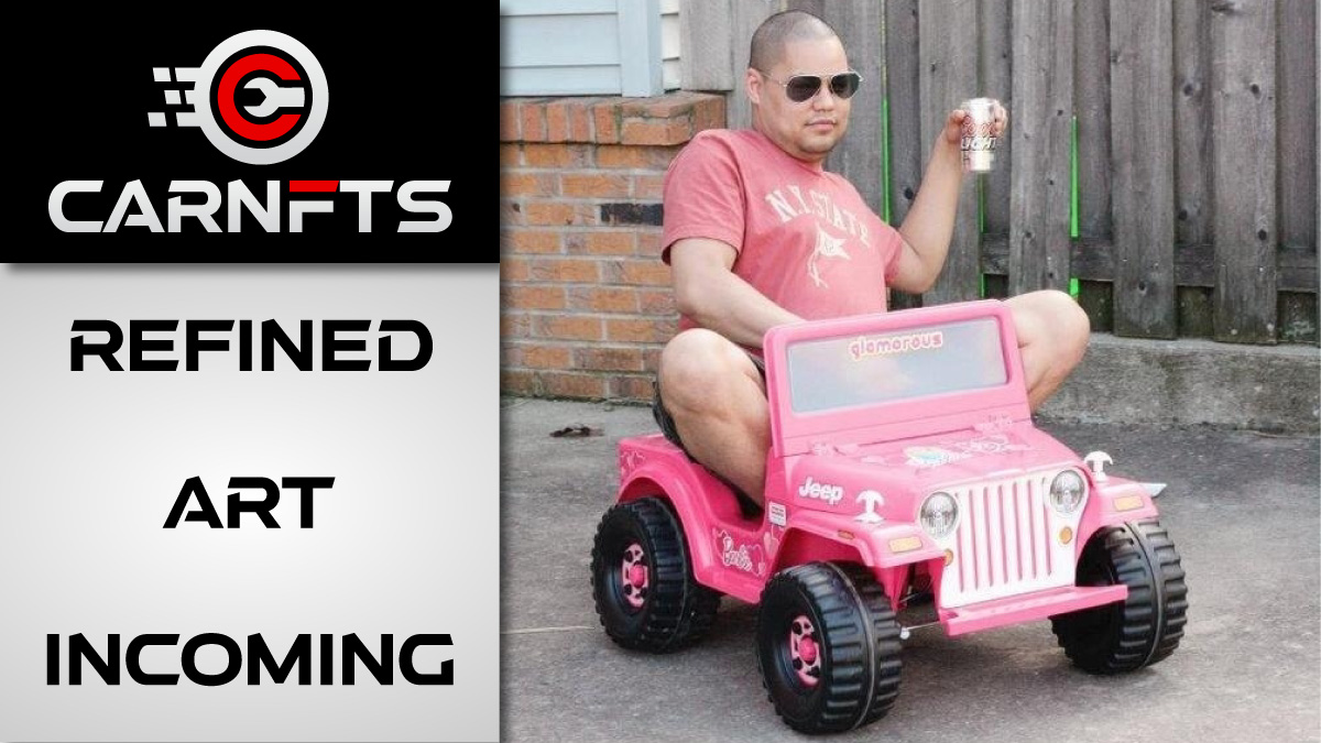 CarNFTs's tweet photo. Happy Saturday you cheeky geniuses ❤️‍🔥

Stay tuned for our Powerwheels collection 🤣😂

#NFTCommunity #NFTdrop #NFT #NFTs https://t.co/CvcLOMeton